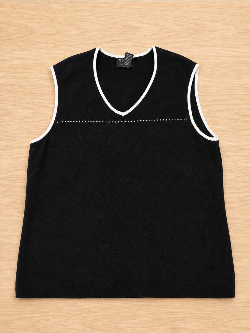 Finity Black Tank with White Trim